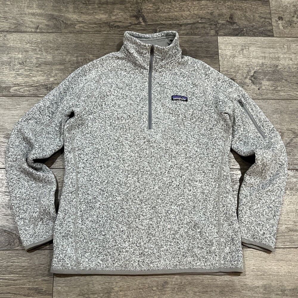 Patagonia Better Sweater 1/4-Zip Fleece Pullover Gray Style 25617 Women's Large